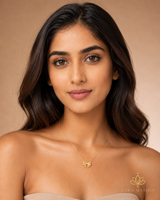 Bow Gold Pendant