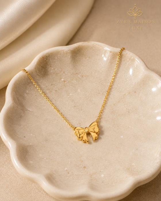 Bow Gold Pendant