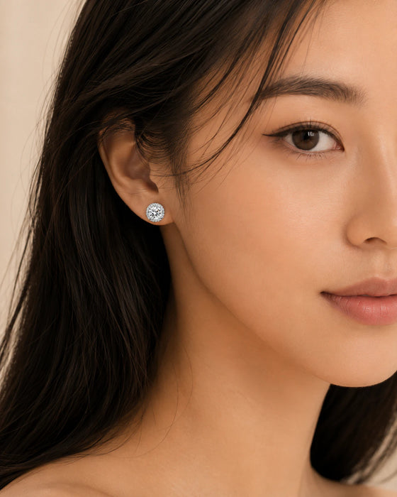 Circular Solitaire Studs