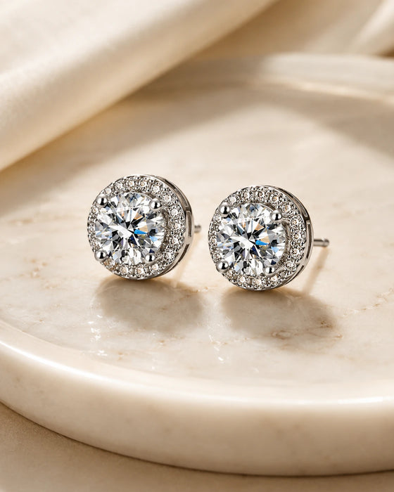 Circular Solitaire Studs