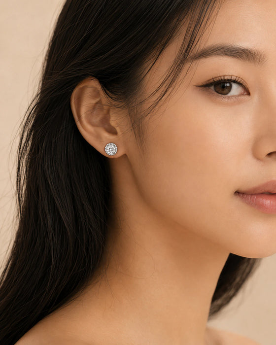 Circular Solitaire Studs
