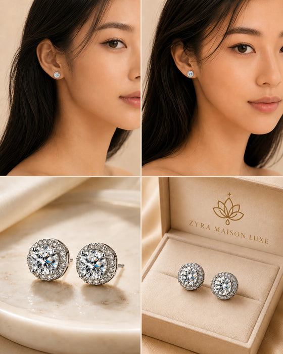 Circular Solitaire Studs