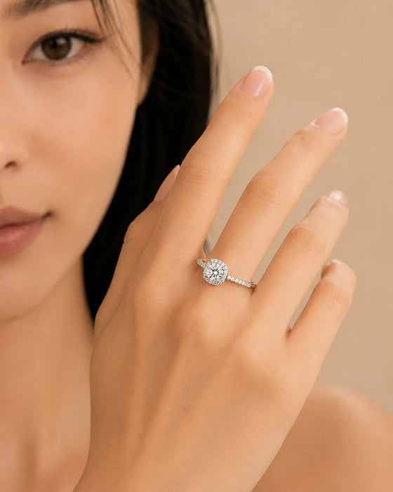 Square Diamond Ring
