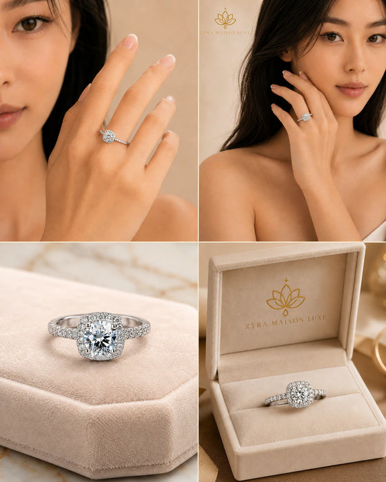 Square Diamond Ring