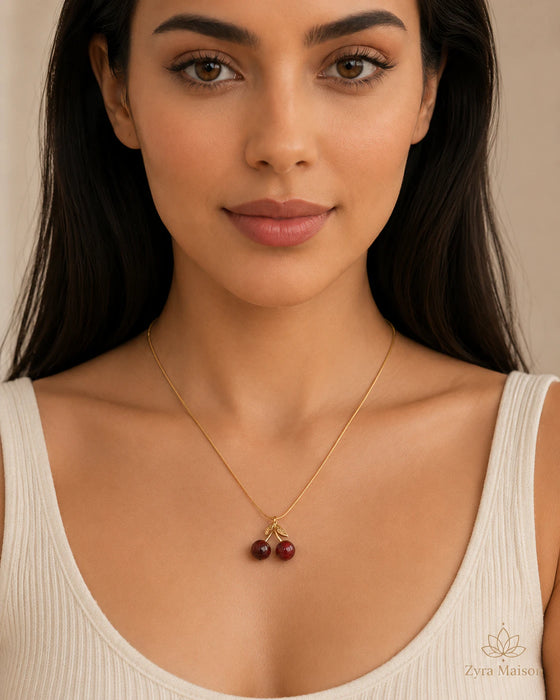 Cherry Pendant Necklace