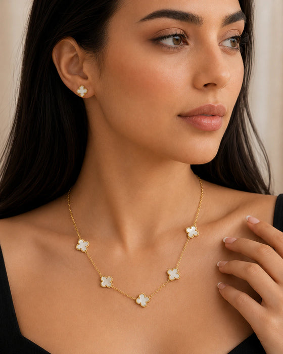 Clover Necklace Set
