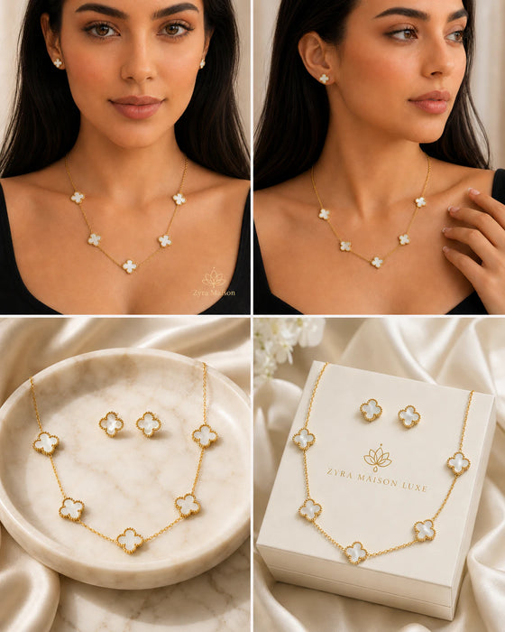 Clover Necklace Set