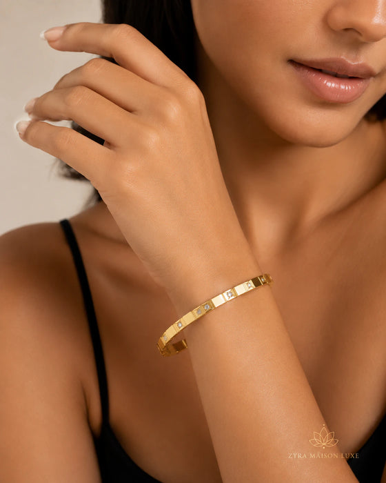 Crystal Gold Bracelet