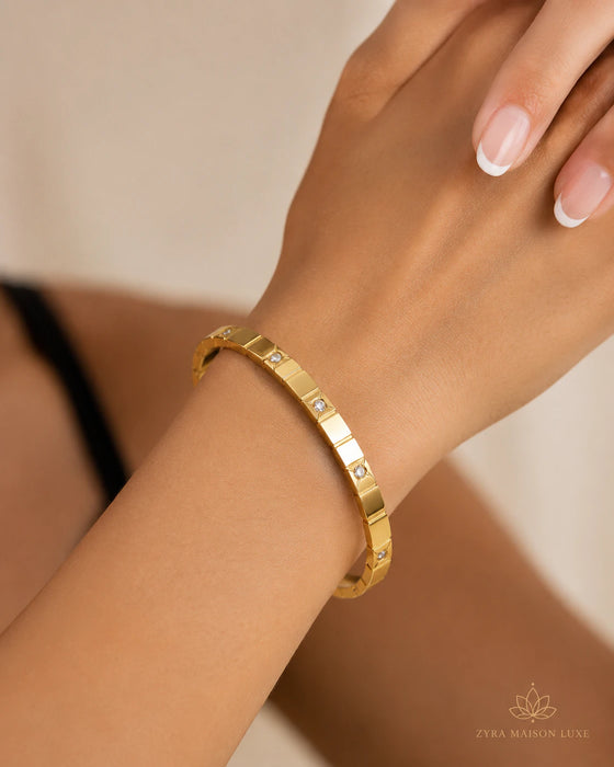 Crystal Gold Bracelet