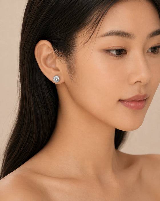 Circular Stud Earrings