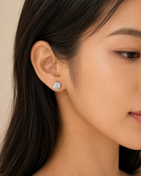 Circular Stud Earrings