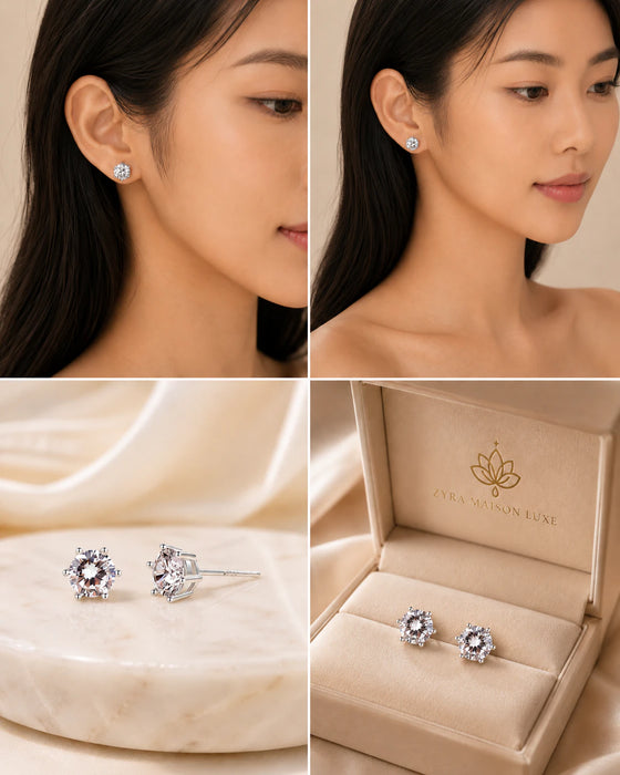 Circular Stud Earrings