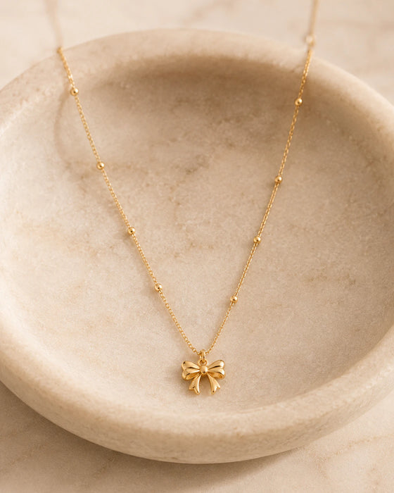 Bow Pendant Necklace