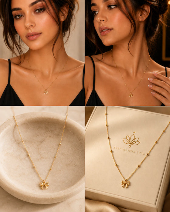 Bow Pendant Necklace
