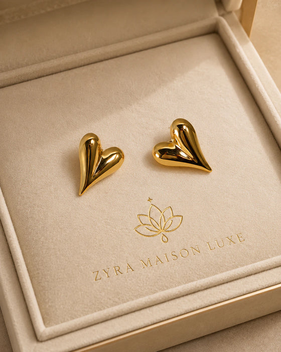 Heart Gold Earrings