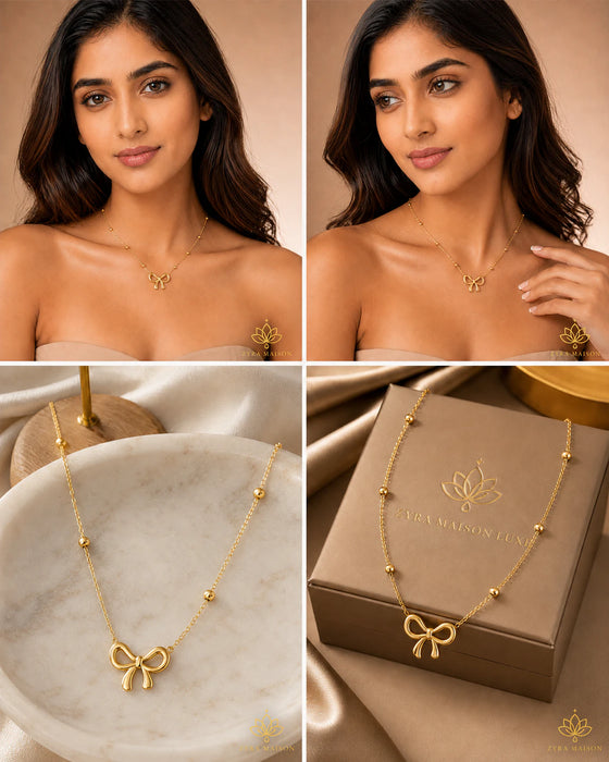 Infinity Bow Pendant