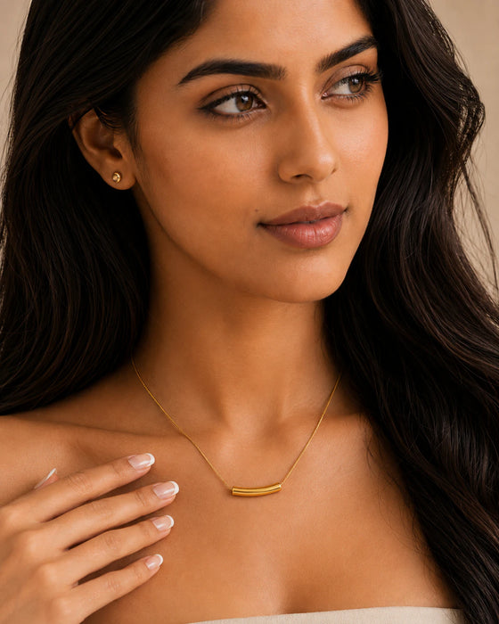 Teardrop Gold Necklace