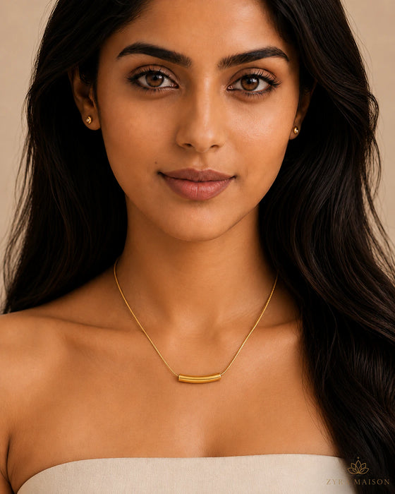 Teardrop Gold Necklace