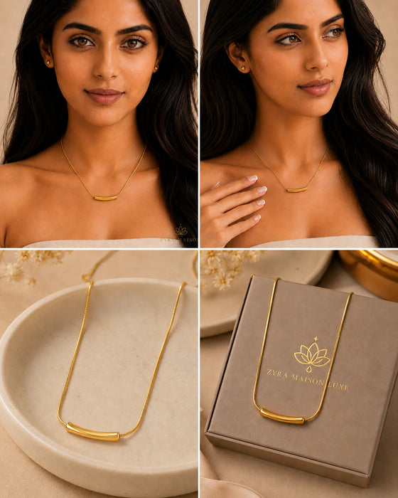 Teardrop Gold Necklace