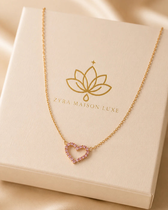 Pink Heart Necklace