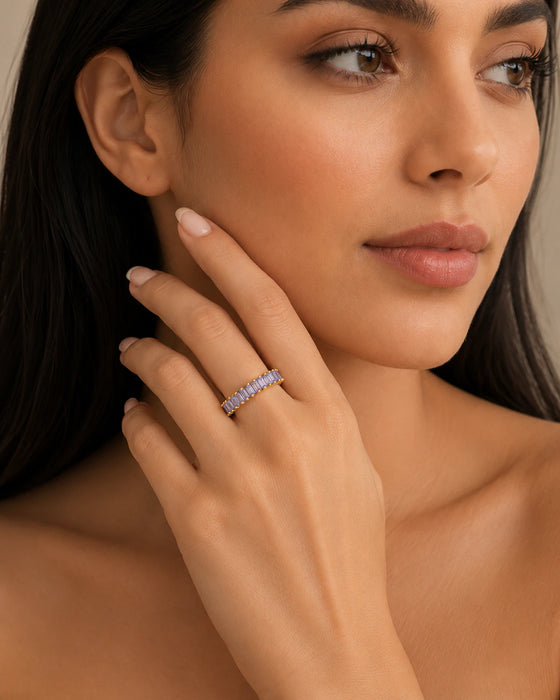 Purple Adjustable Ring