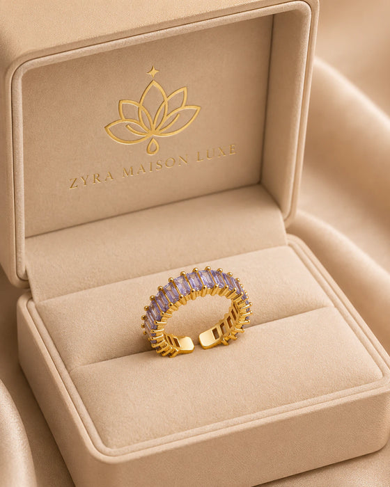 Purple Adjustable Ring
