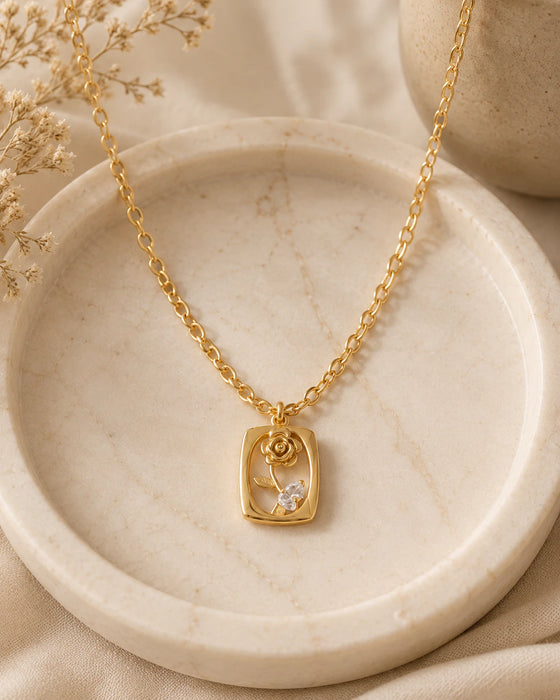 Rose Pendant Necklace