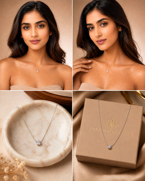 Hexagonal Silver Pendant