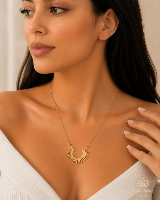 Sunburst Pendant Necklace