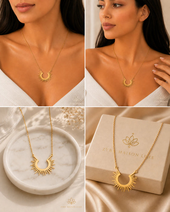 Sunburst Pendant Necklace