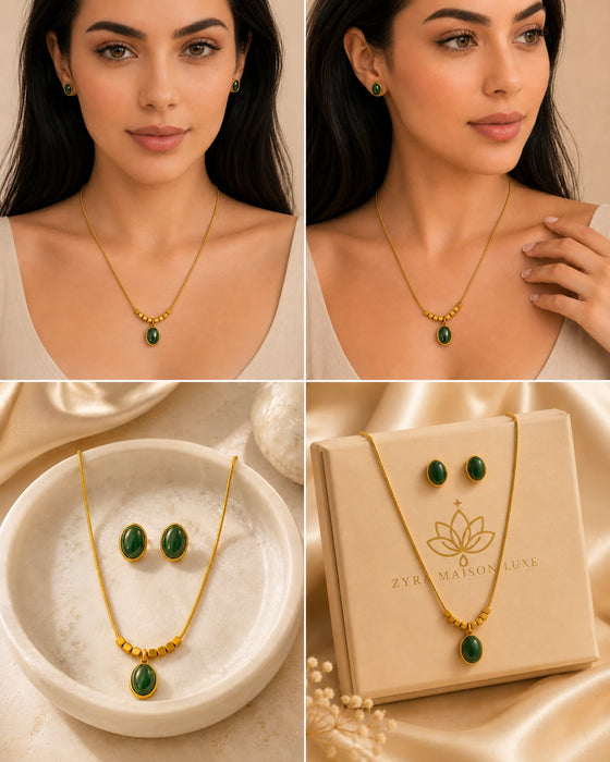 Green Stone Set