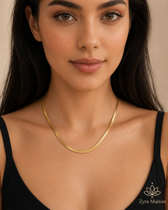 Anti Tarnish Snake Chain Necklace