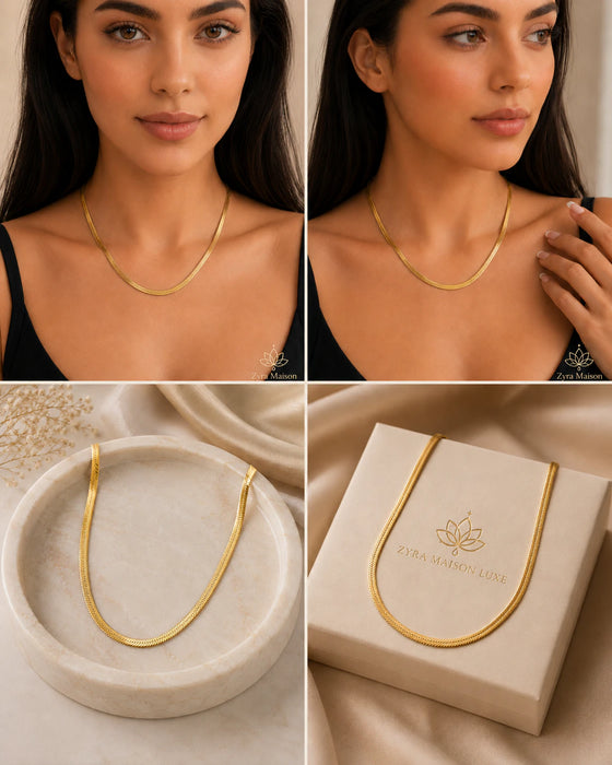 Anti Tarnish Snake Chain Necklace